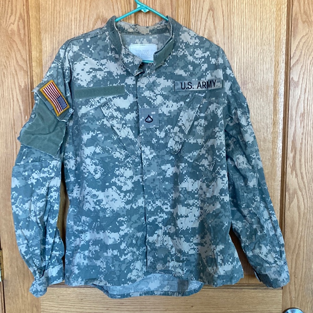 United States, army, digital camouflage, combat top